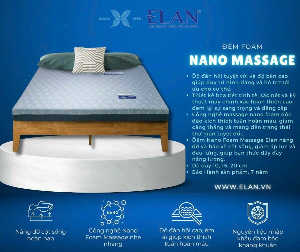 Trải Nghiệm Sự Khác Biệt Cùng Đệm Foam Elan Đà Nẵng - Thoáng Khí, Đàn Hồi, Nâng Đỡ Tối Ưu