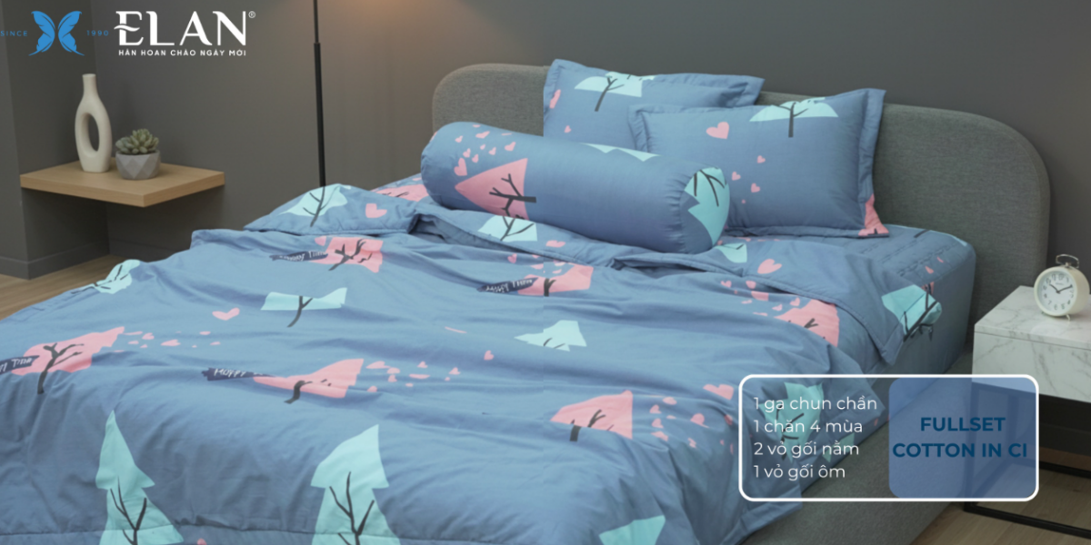 Fullset Cotton In CI Elan: Dịu Mát Và Thoải Mái Mỗi Đêm