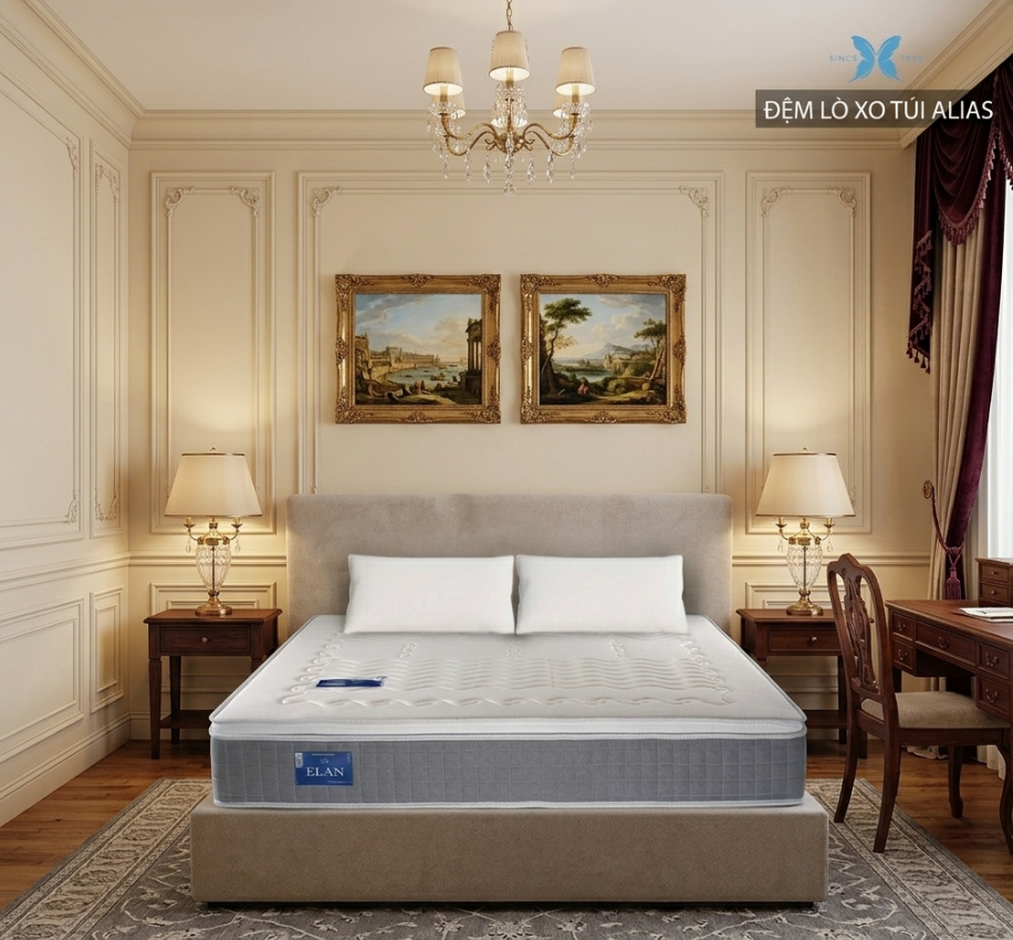 Đệm Lò Xo Túi Alias 29cm: Nâng Tầm Trải Nghiệm Nghỉ Dưỡng Thượng Lưu