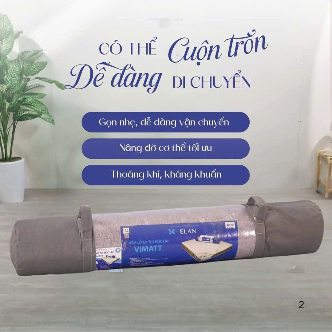 Đệm Lò Xo Túi Cuộn Vimatt Elan: Việc Cuộn Tròn Có Gây Ảnh Hưởng Đến Chất Lượng Sản Phẩm Không?