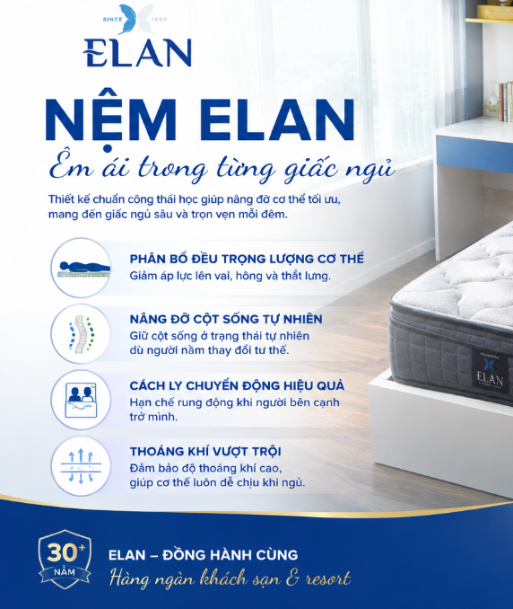 Giấc Ngủ Êm Ái Mới Chính Là Giá Trị Thật Sự Của Một Chiếc Nệm Chất Lượng
