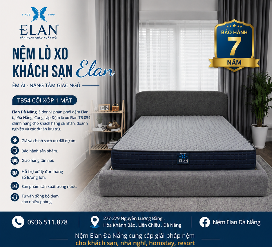 Đệm Lò Xo Elan TB 054 Có Phù Hợp Cho Khách Sạn Và Resort Không?