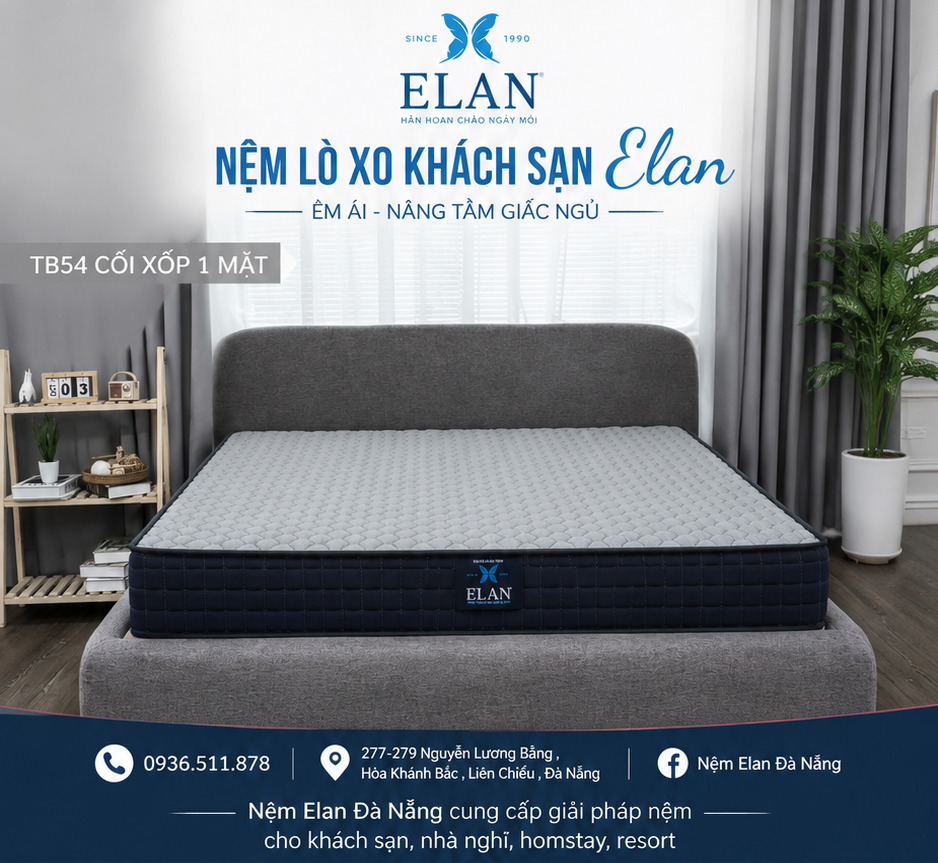 Đệm Lò Xo Elan Vải Xốp TB 054 Cho Khách Sạn Có Gì Đặc Biệt?
