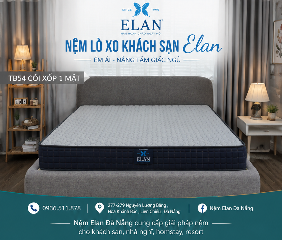 Đệm Lò Xo Elan Vải Xốp TB 054 Cho Khách Sạn Có Gì Đặc Biệt?