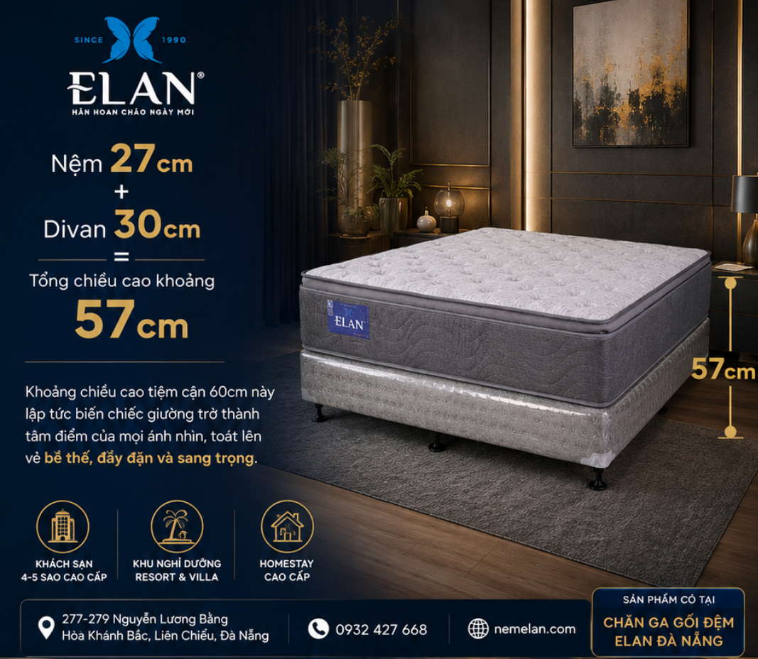 Divan Elan – Giải Pháp Đồng Bộ Nệm Và Kệ Giường Cho Phòng Ngủ Gia Đình Và Dự Án