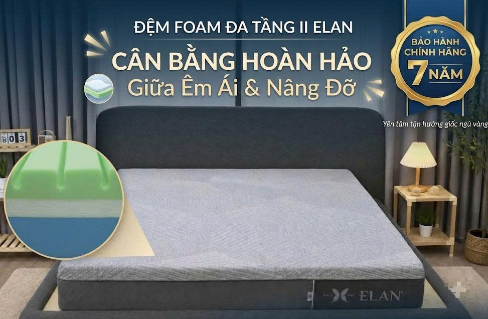 Nệm Foam ELAN Có Tốt Không? Dùng Có Bền Không?