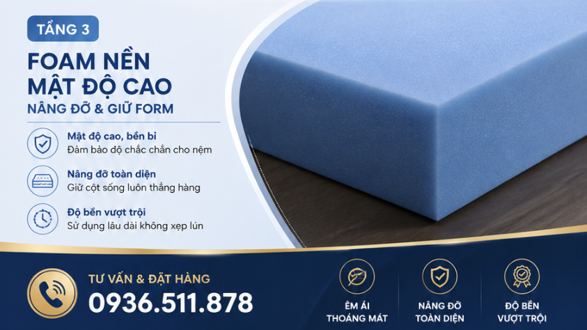 Sự Khác Biệt Của Nệm Foam Đa Tầng II Elan So Với Nệm Foam Một Lớp