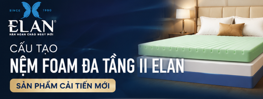 Sự Khác Biệt Của Nệm Foam Đa Tầng II Elan So Với Nệm Foam Một Lớp