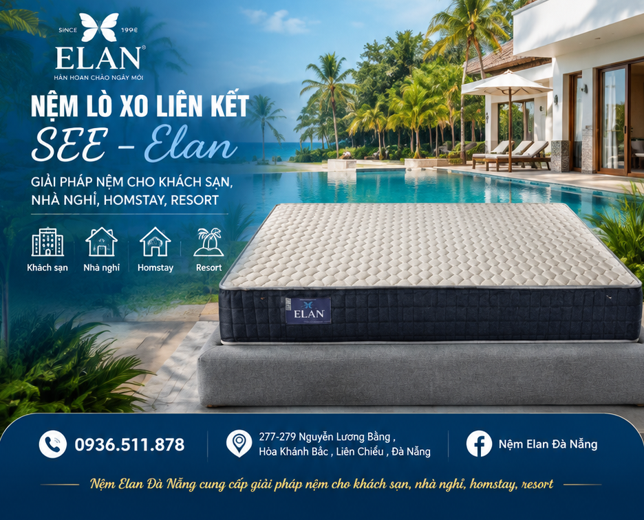 Trải Nghiệm Giấc Ngủ Khỏe Mỗi Ngày Cùng Đệm Lò Xo Liên Kết SEE – Elan